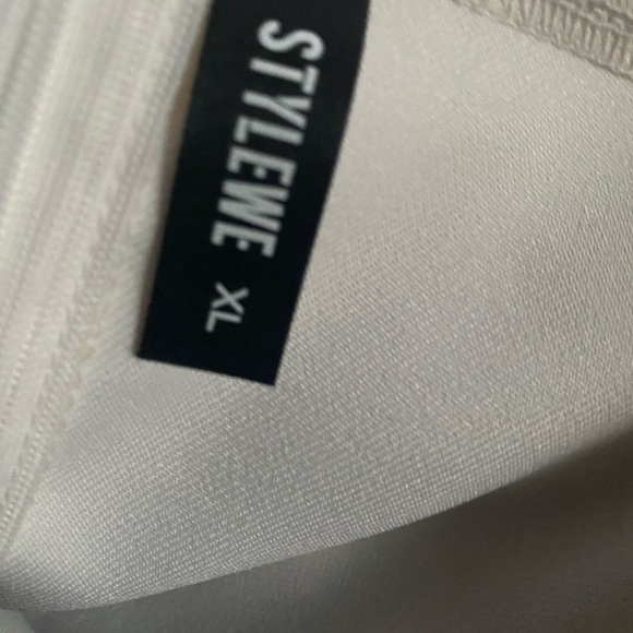 StyleWe Stylish Classic Striped Midi Skirt Red, Blue, White Business Chic XL - Picture 13 of 13